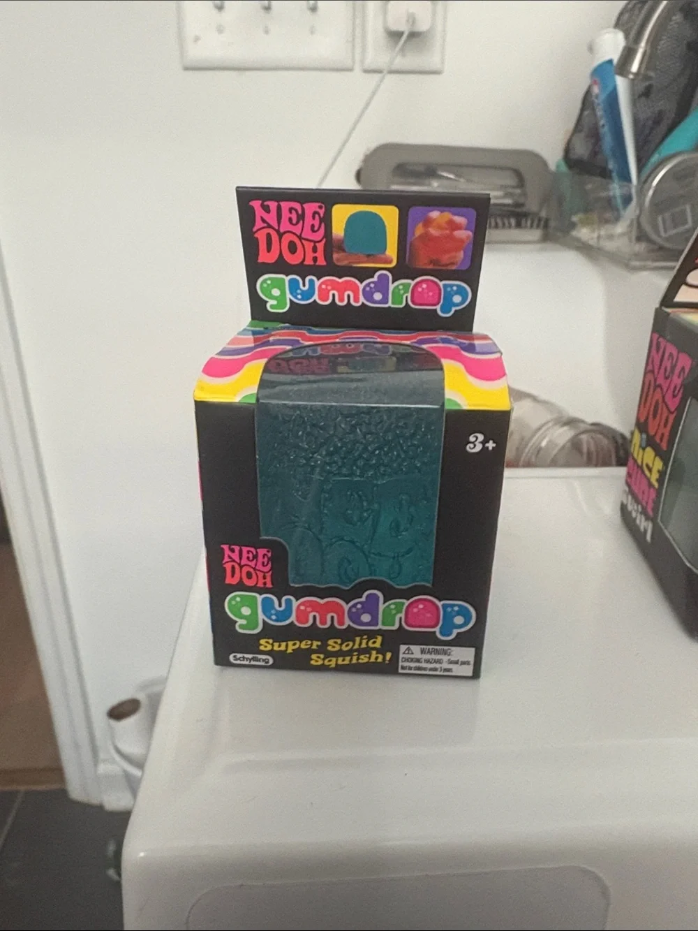 NeeDoh Gumdrop Super Solid Squish! Teal Toy